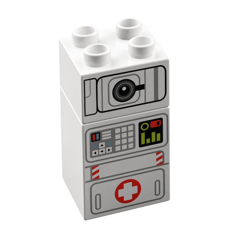 LEGO得寶人偶 10962-PB 電腦 Ivan 白色