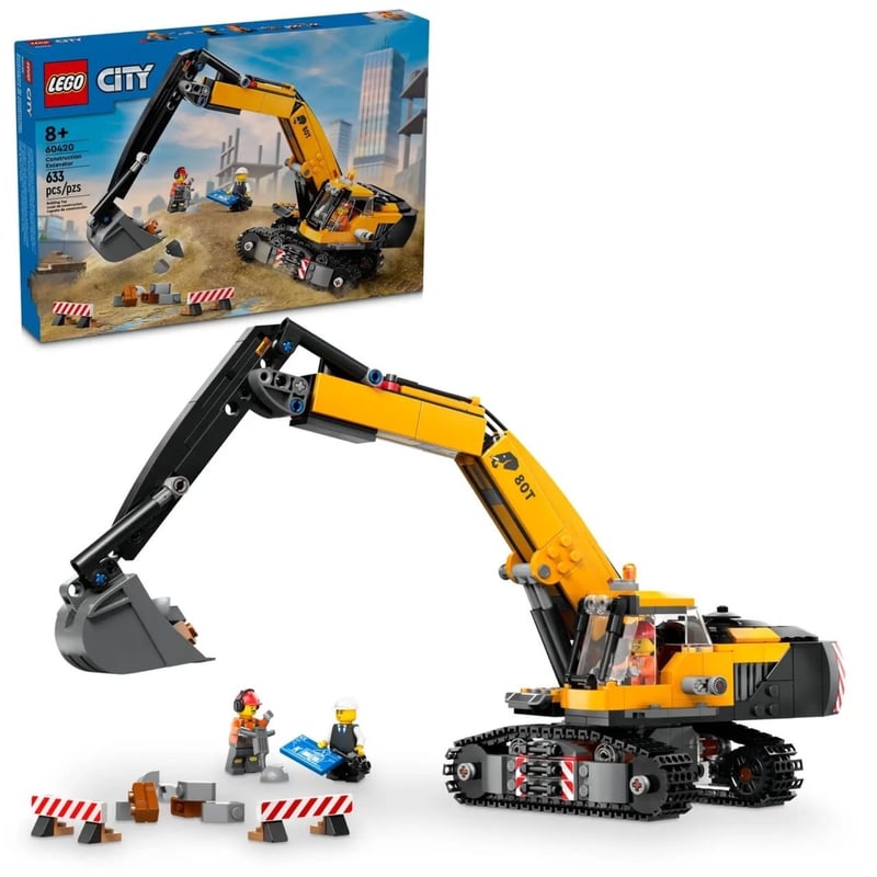 工程挖掘機 Yellow Construction Excavator